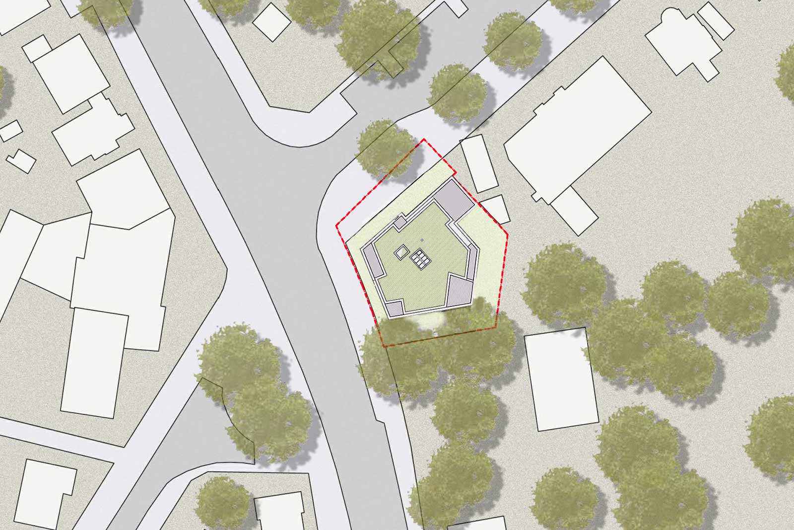 KFW-40 Mehrfamilienhaus in Hamburg-Langenhorn Lageplan