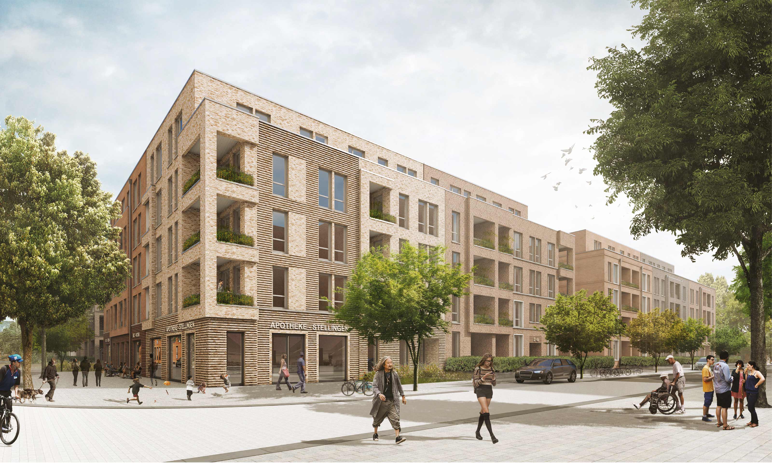Mietwohnungsbau – Stadtgärten Stellingen