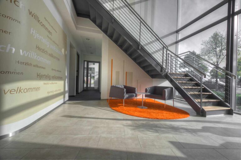Wartebereich Neubau Union-Bank Harrislee, © Dirk Egelkamp Neubau Union-Bank Harrislee, Wartebereich