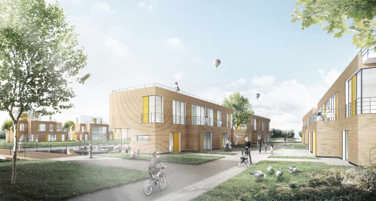 Entwurf Ferienhausquartier mit viel Platz zum Aufenthalt im Grünen Viel Platz zum Aufenthalt im Grünen, Entwurf Ferienhausquartier