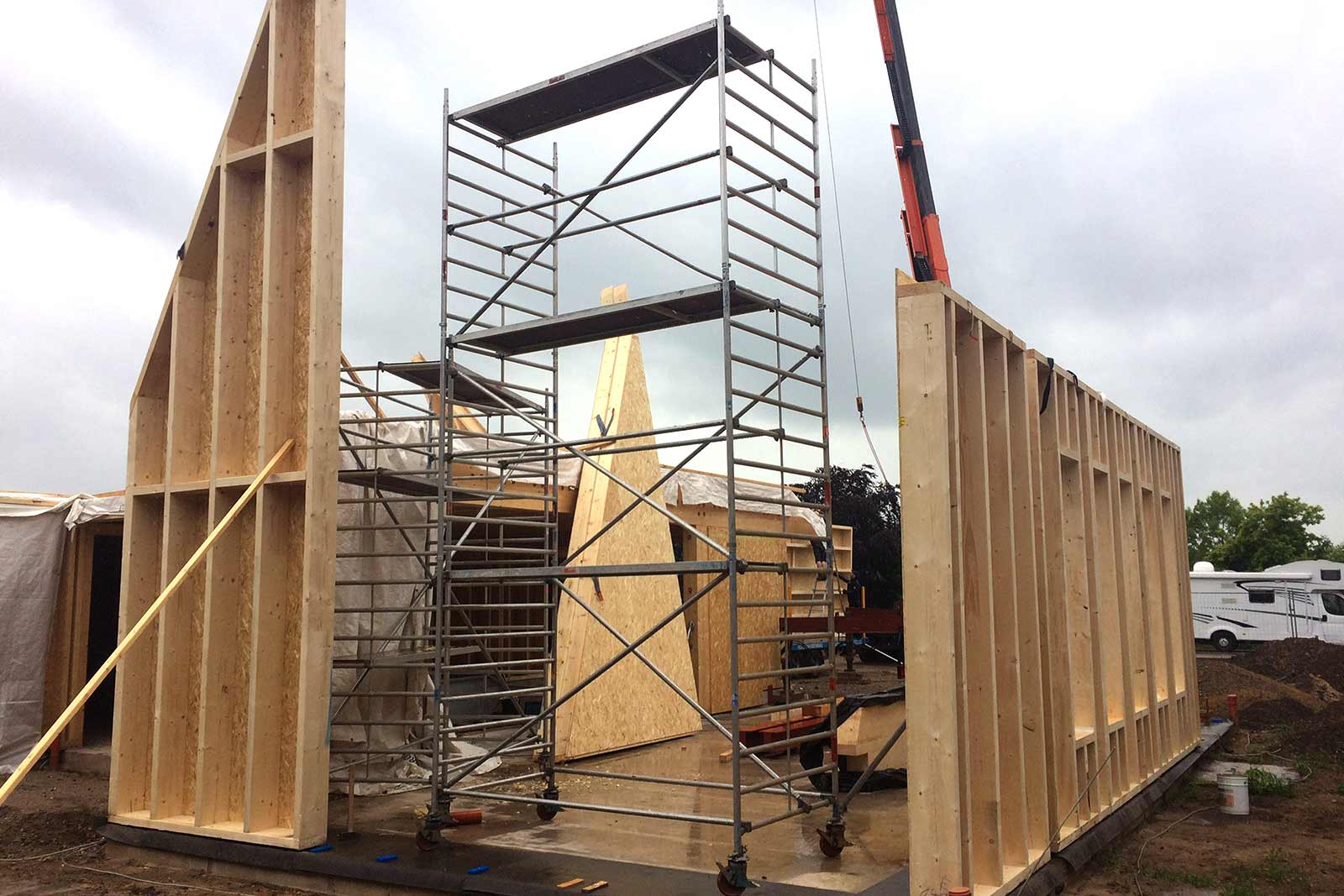 Modul Holzbauteile für Fassaden helfen Kosten sparen