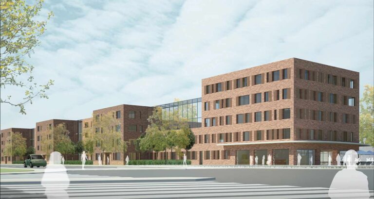 Städtebaulicher Wettbewerb: Ansicht Straßenseite Ansicht Straßenseite: Städtebaulicher Wettbewerb
