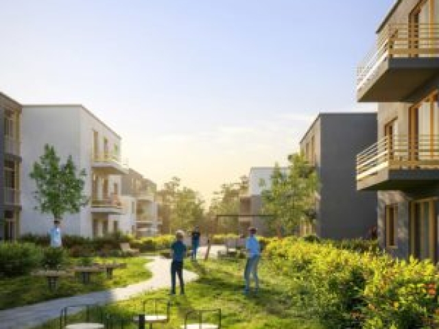 Neubau Wohnquartier mit 140 Wohnungen in Rehfelde, Spielplatz Spielplatz, Neubau Wohnquartier mit 140 Wohnungen in Rehfelde