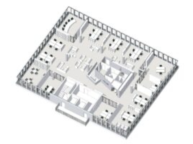 OG-Grundriss mit Interieurplanung, Wirtschaftlichkeitsberechnung Immobilienneubau Wirtschaftlichkeitsberechnung Immobilienneubau: OG-Grundriss mit Interieurplanung