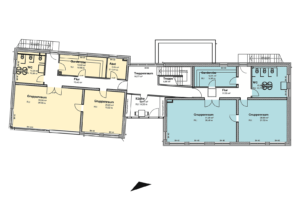 Grundriss Obergeschoss, Neubau einer Kita in Bohnsdorf Grundriss Obergeschoss, Neubau einer Kita in Bohnsdorf