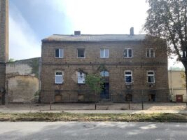 Straßenansicht Bestand, Sanierung Denkmalschutz Alte Brennerei