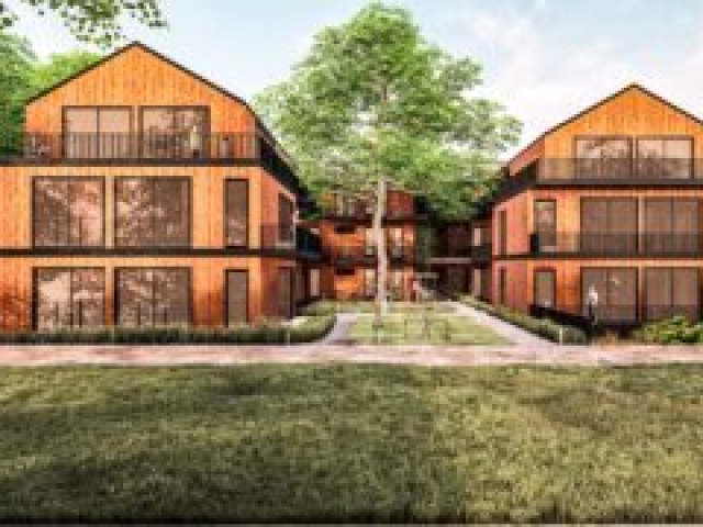 Neubau Mehrfamilienhaus 49 Wohnungen, Visualisierung Erschließung vom Innenhof Visualisierung Erschließung vom Innenhof: Neubau Mehrfamilienhaus 49 Wohnungen